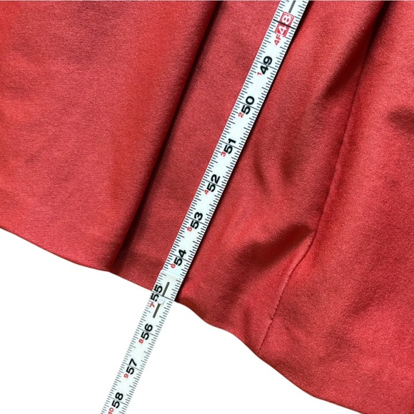 Vintage Elegant Miss Of California Orange A-Line Dress with Notched Collar - Picture 13 of 16